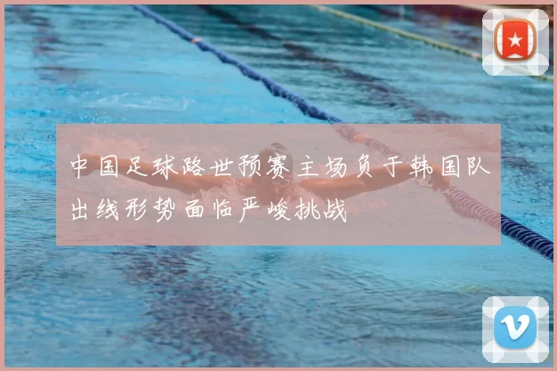 中国足球路世预赛主场负于韩国队出线形势面临严峻挑战