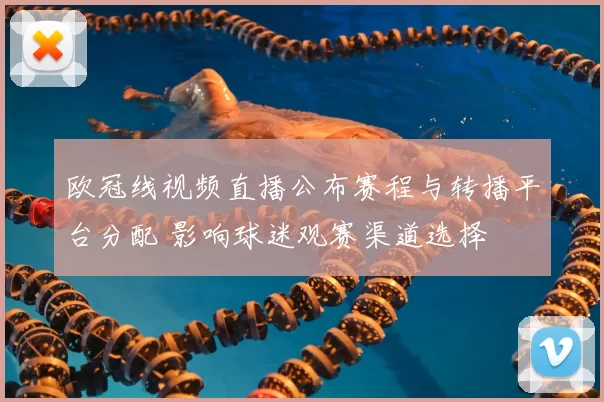 欧冠线视频直播公布赛程与转播平台分配 影响球迷观赛渠道选择